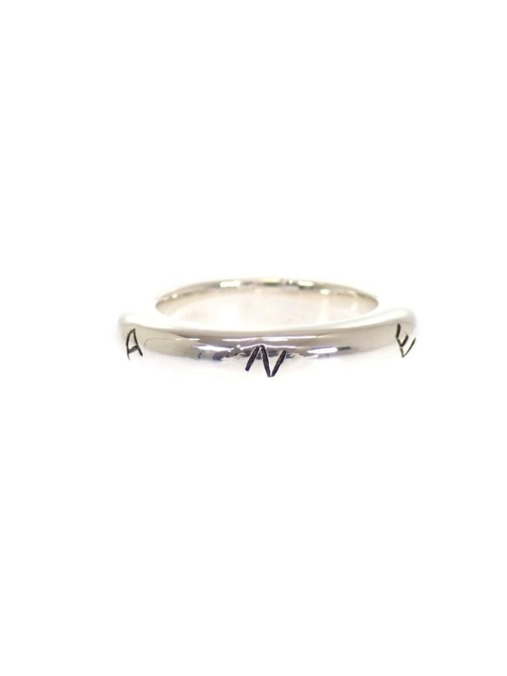 Chanel Logo Ring 925 Sterling Silver Vintage - Picture 2 of 13